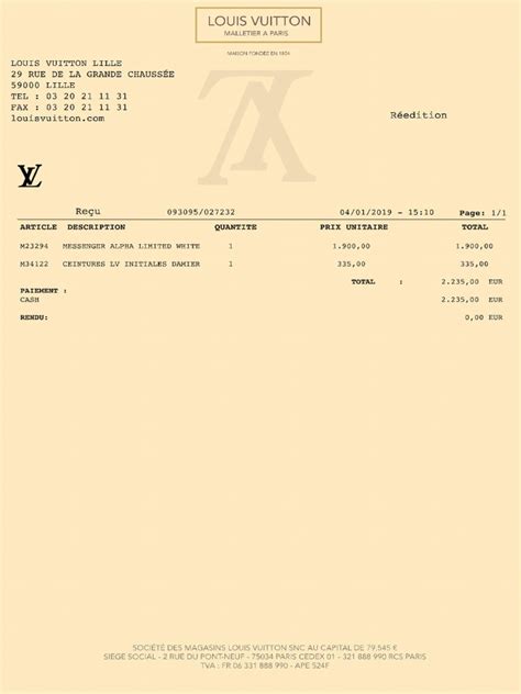 facture louis vuitton pdf|Facture LV (1) 2 .